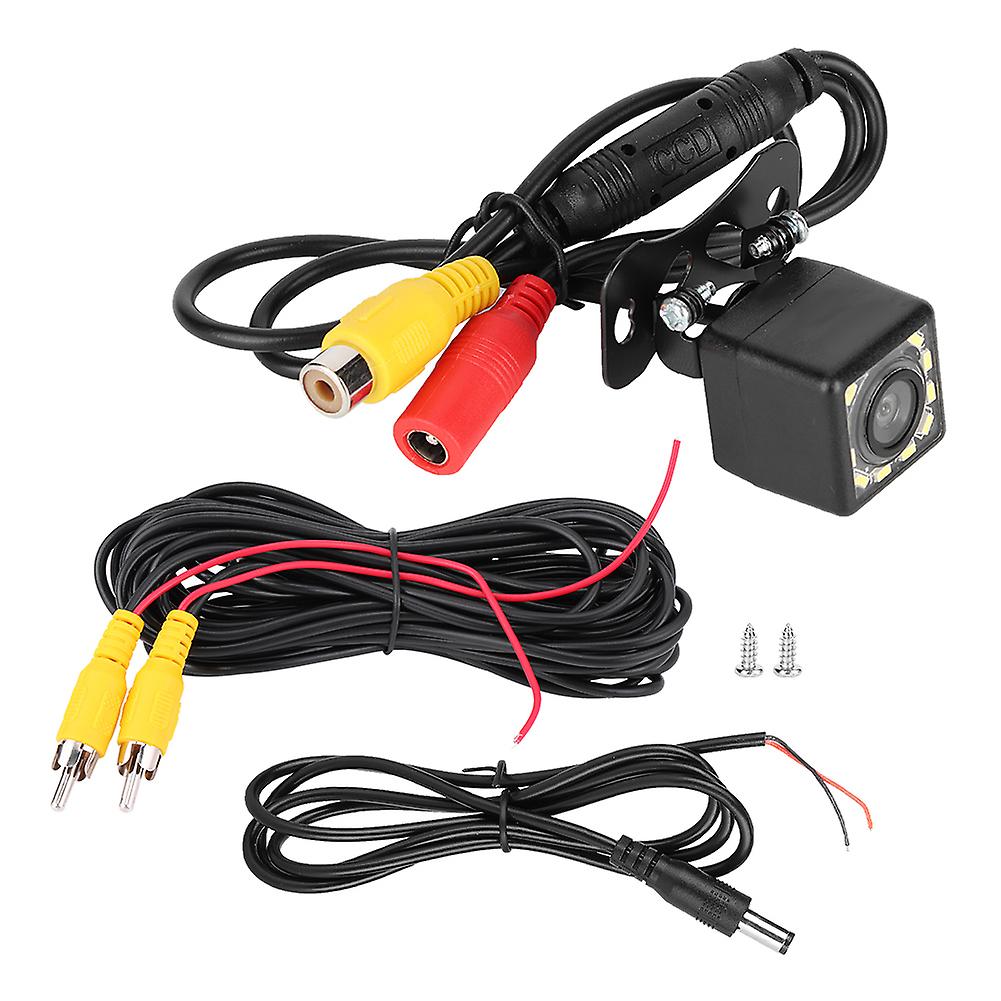 HD Car Rear View Camera with 12 LED Night Vision, IP67 Waterproof