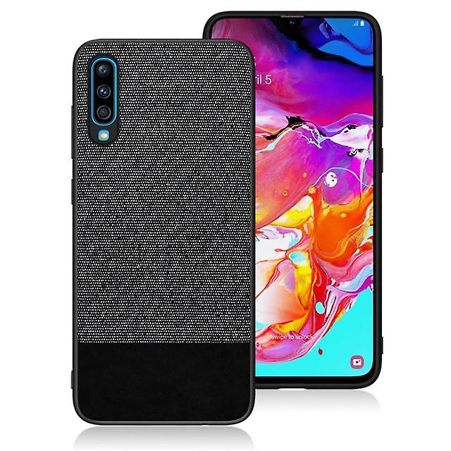 Samsung Galaxy A10S Canvas Shell Case - Black