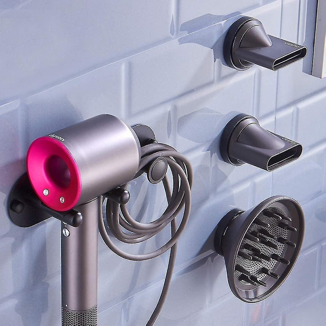 رف مجفف شعر خال من الثقب رف مجفف شعر من الألومنيوم Dyson Dyson شماعات تخزين قوس خاصة