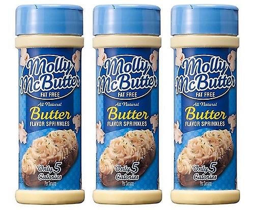 Molly McButter Fat Free Natural Butter Sprinkles 3 Pack