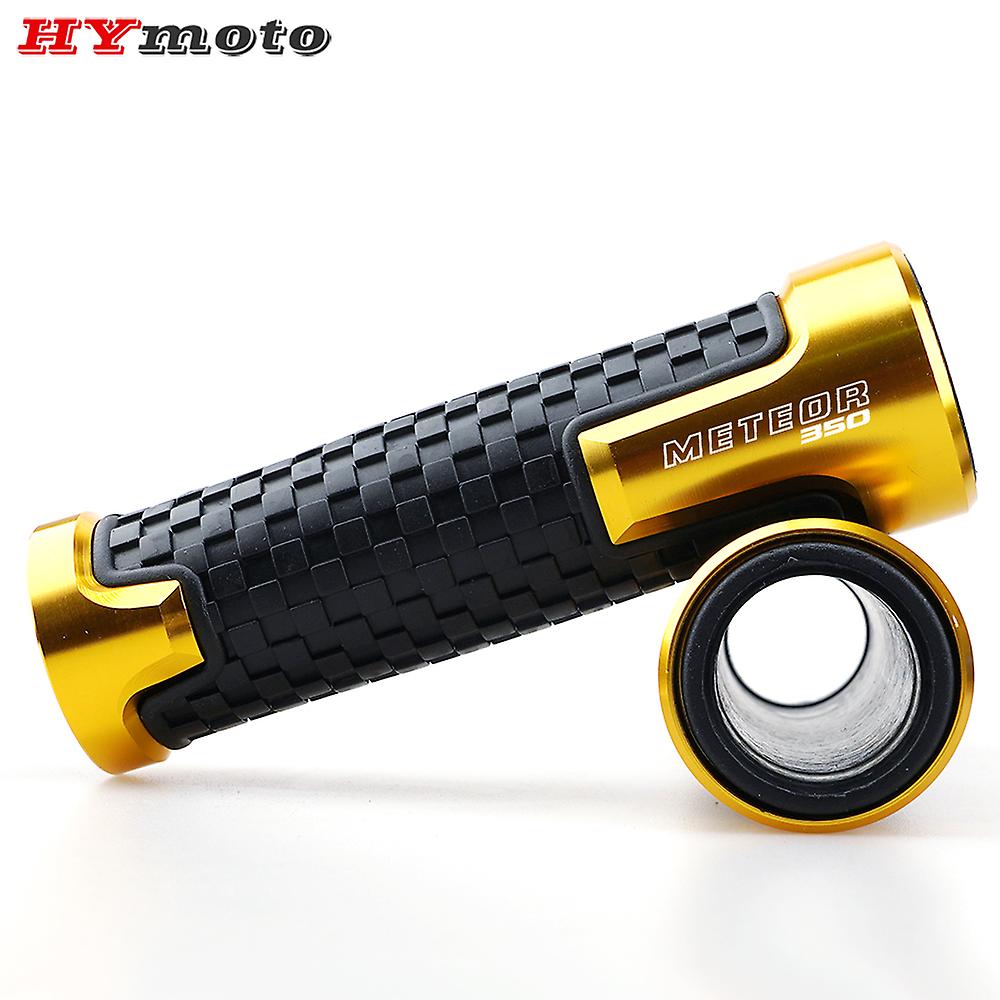 For Royal Enfield Meteor 350 2020-2021 2022 2023 Universal Motorcycle Cnc Accessories Rubber Handbar Grips 7/8'' 22mm Handle Bar