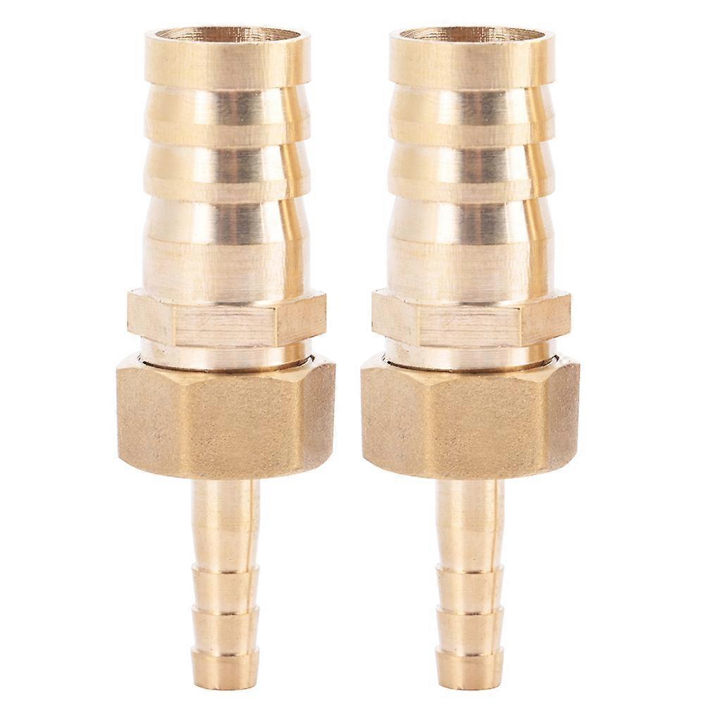 Brass Fitting Hose Barb Tail Reducer Reducing Plug Connector (6mm-16mm 2pcs)