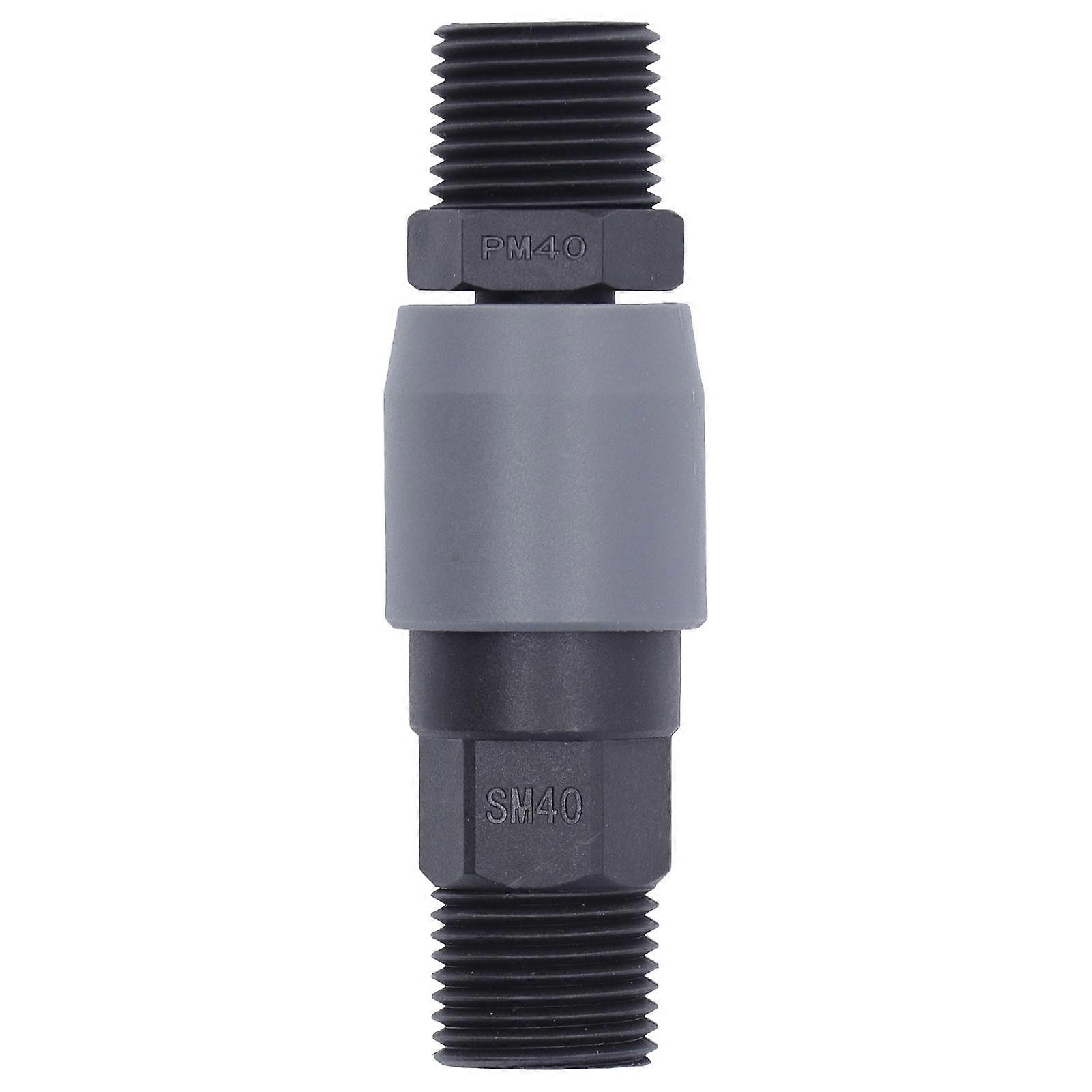 C Type Pneumatic Quick Connector Plastic Steel Self Locking Air Connector for PU Pipe(SM40+PM40 1/2in )