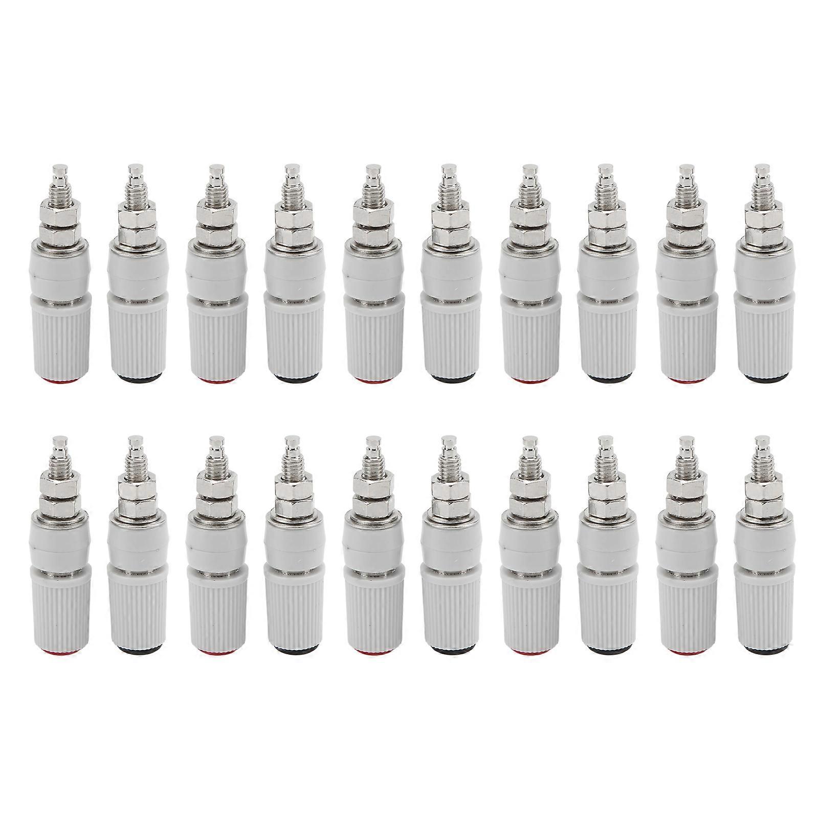 20 قطعة 24.330 M5 موصل أسود أحمر 4 مم موصل محول قابس الموز