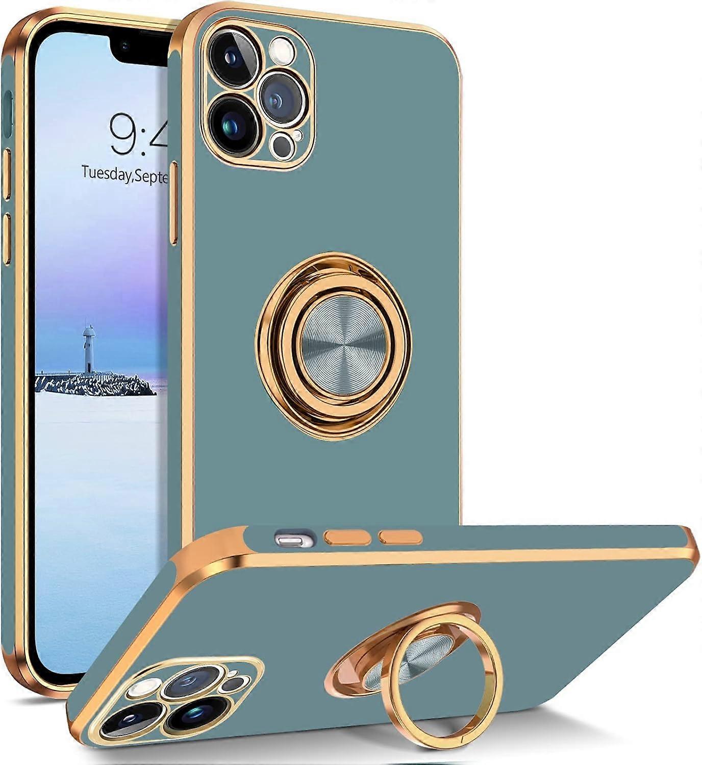 TIANYING for iPhone 13 Pro Case, iPhone 13 Pro Phone Case with 360 Ring Holder Kickstand Magnetic Car Mount Supported Protective Girls Boys Women Men