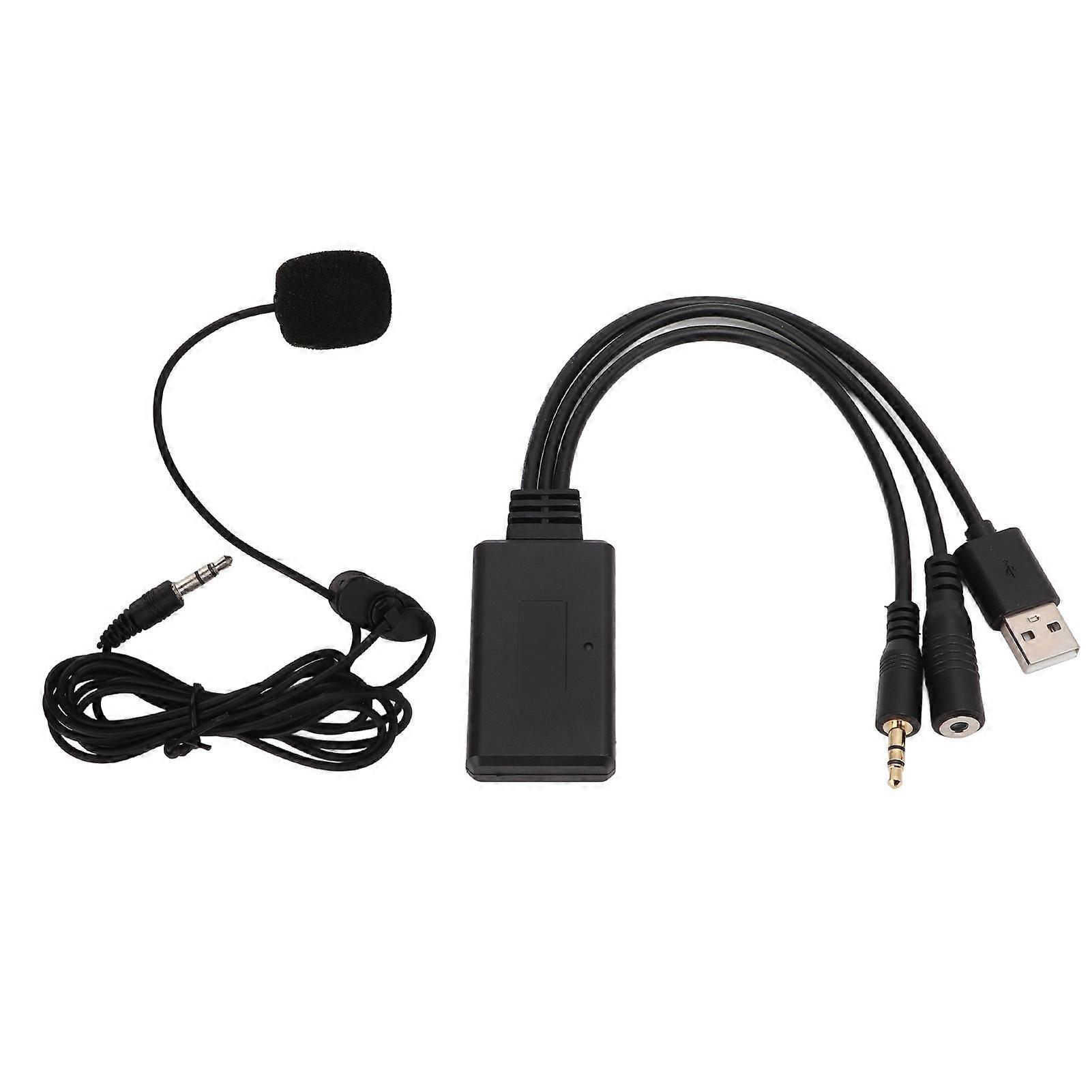 Car Bluetooth Aux Cable Microphone Handsfree Adapter Replacement for Cooper Z4 E60 E63 E64 E66 E81 E90