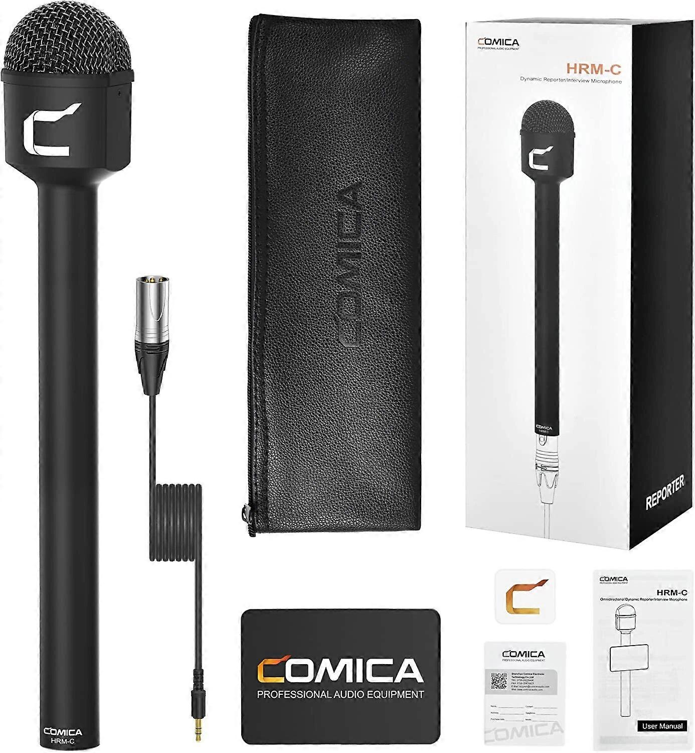 Redkid Hrm-s Hrm-c Microphone d’interview professionnel pour Iphone Android Smartphone Dslr Caméra m