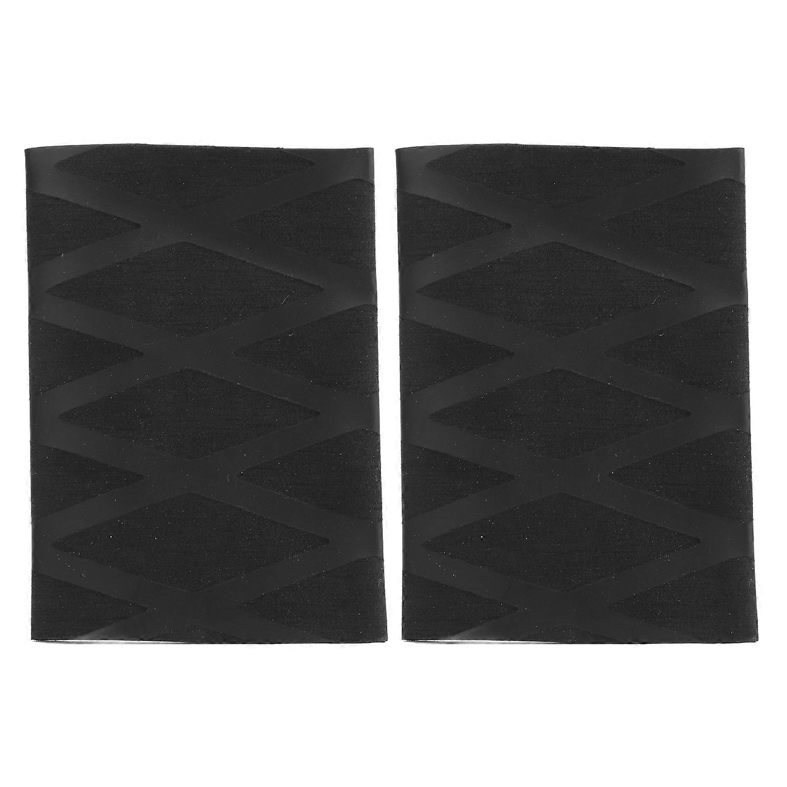 2pcs Tennis Racket Grip Tape Heat Shrinkable Polyolefin Racket Overgrip For Horizontal Racket Sports Black