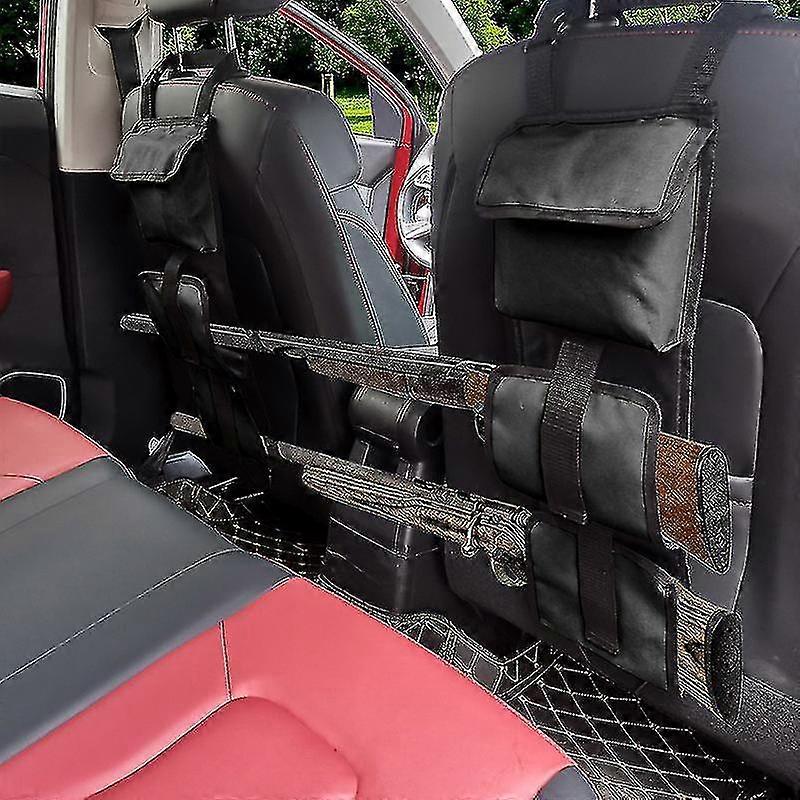 2ps مقعد الخلفي بندقية الرف، كامو المقعد الخلفي بندقية حبال حقيبة مع تخزين لسيارة جيب بيك اب شاحنة الدفع الرباعي حمل 2 البنادق الطويلة، في الهواء الطلق التمويه السلامة كار