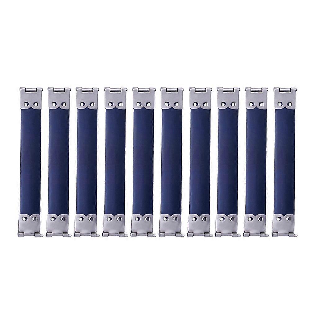 10PCS 8.5cm Métal Interne Flex Cadres Remplacement Ressort Pinces Sac à main Charnières Pour Porte-monnaie Fermoir Sac À Main Sac À Main - Argent