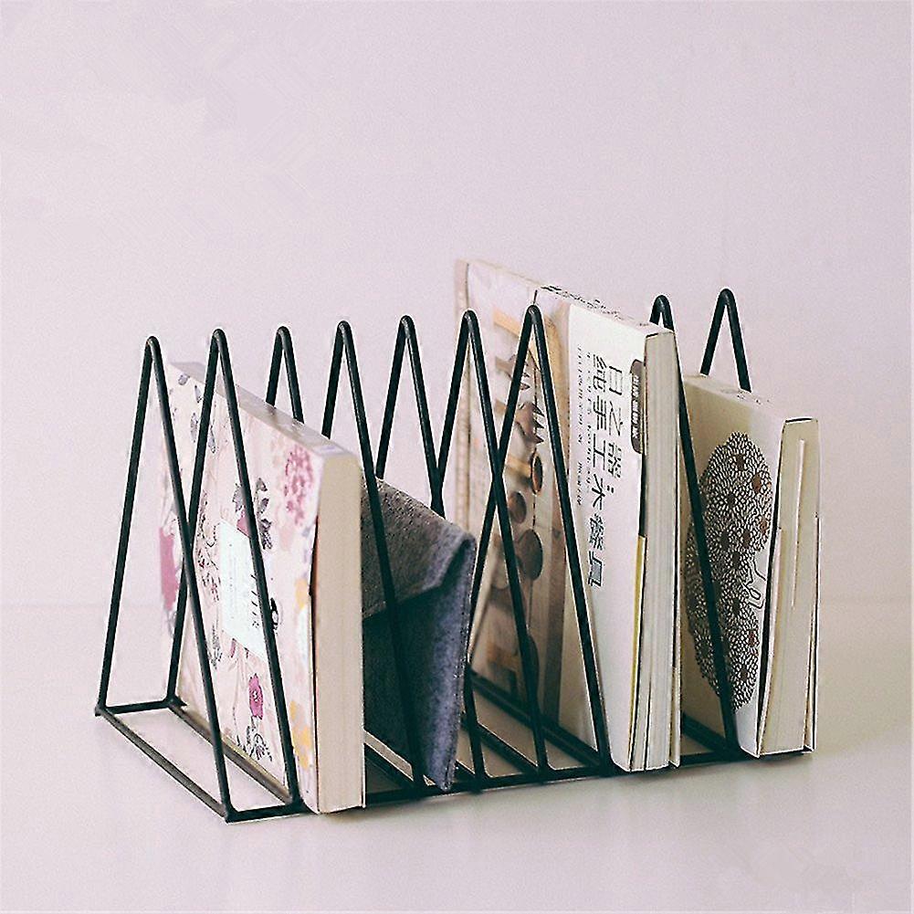 Steel magazine rack in the shape of a triangle Black