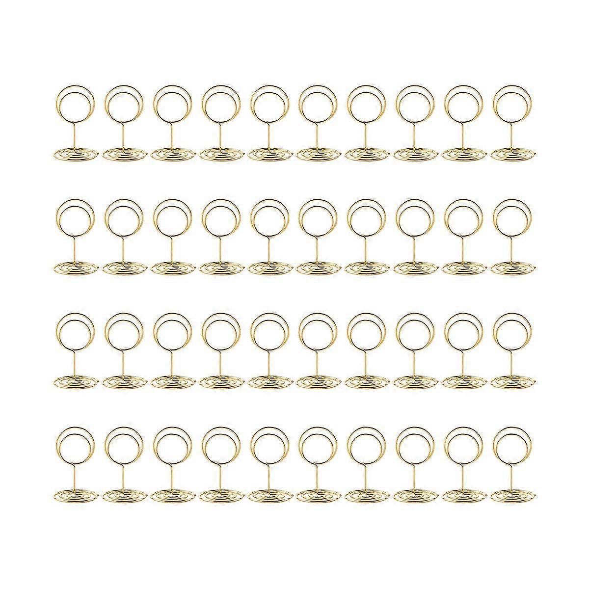 40Pcs Table Number Holders, Place Card Holder, Table Card Holders, Photo Holder for Wedding Recepti
