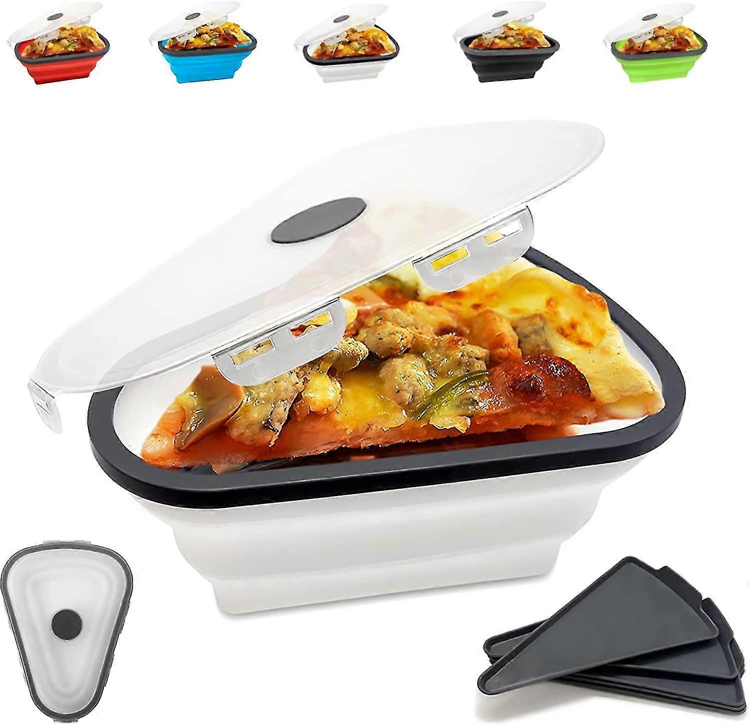 Pizza Storage Container ,with 7 Serving Trayswhite