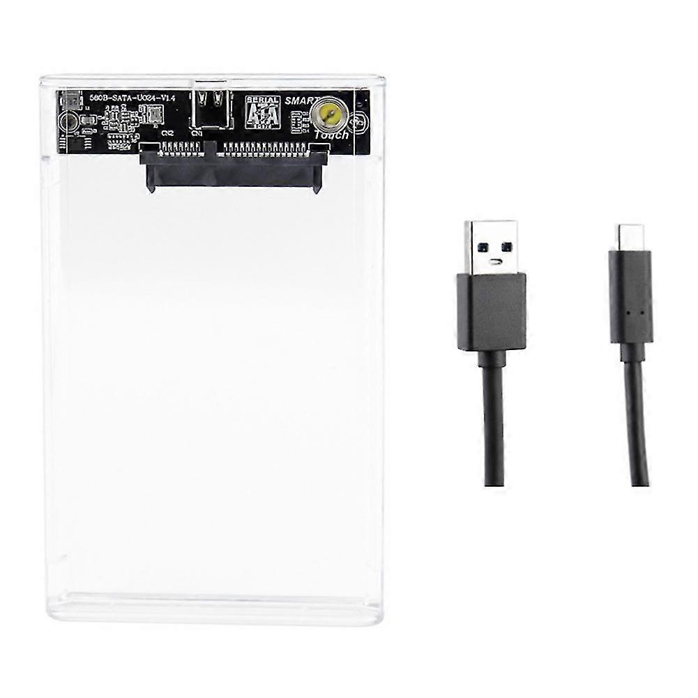 Transparent Write-Protected 2.5-Inch SATA Solid-State Mechanical Mobile Hard Drive Box 6G Master Notebook Desktop