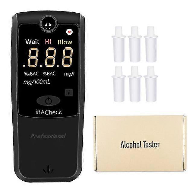 Aat178 professional police alcohol tester digital screen breathalyzer lcd portable breath analyzer breathalyzer detector