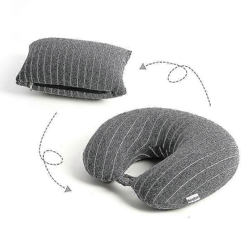 Pernă de călătorie în formă de U cu deformare, pernă de gât cu dublă utilizare