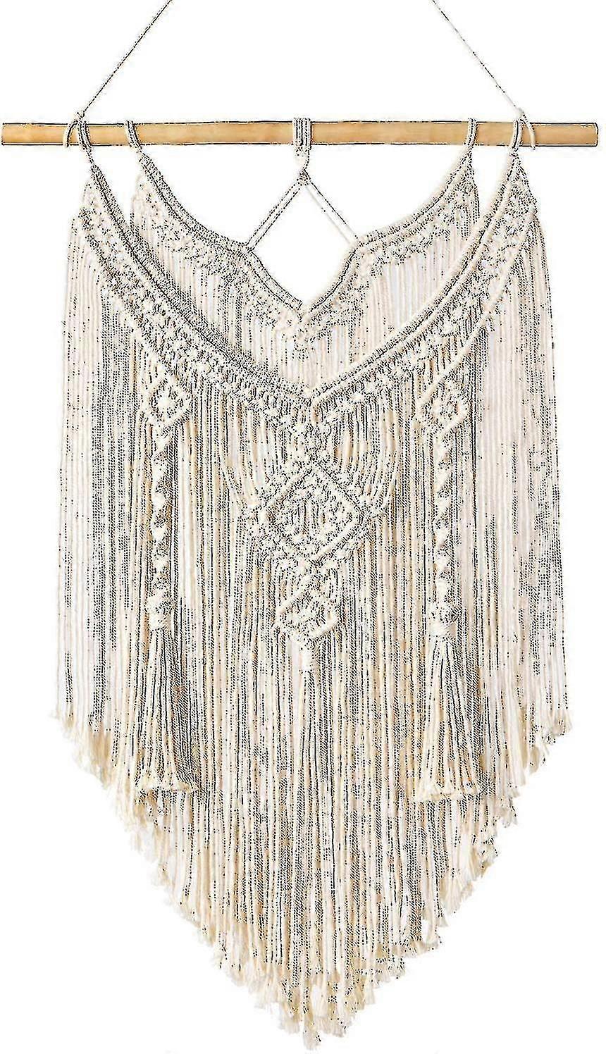 Macrame Wall Hanging Chic Driftwood Tapestry Woven Wall Dcor