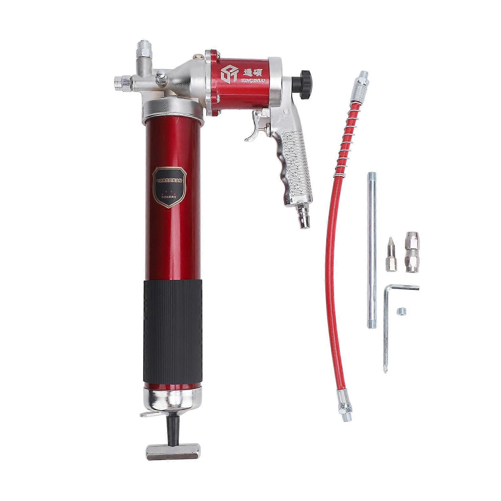 10000 to 12000PSI Grease Gun Pistol Grip Set Heavy Duty Automatic Lubrication Pneumatic Grease Gun Kit G1/4in