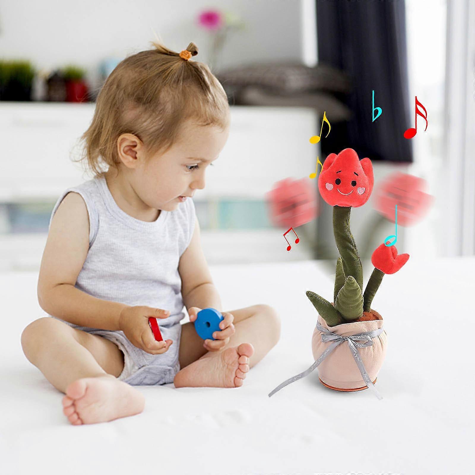 Dancing Tulips Plush Toy Electronic With 60 Song Cute Dance Succulent Lovers Did With Learning To Speak Function 242075