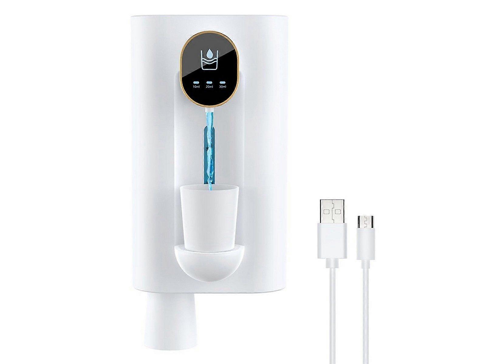 Automatic Mouthwash Dispenser with 2 Magnetic Cups - White