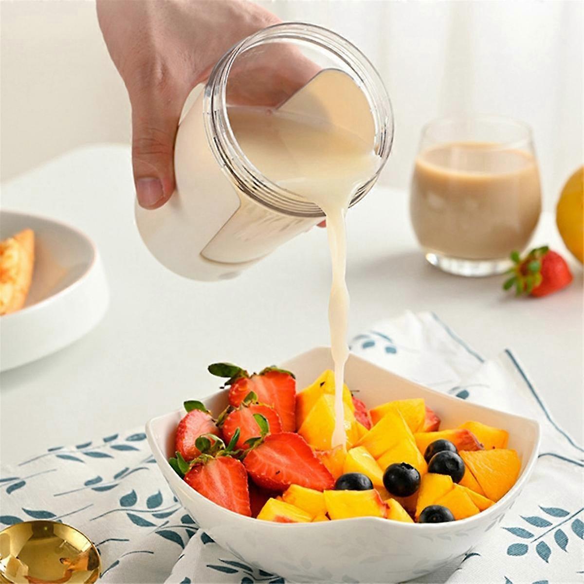 Battery-Powered Automatic Blender Cup High Temperature Resistant Coffee Blender Cup Convenient Milk