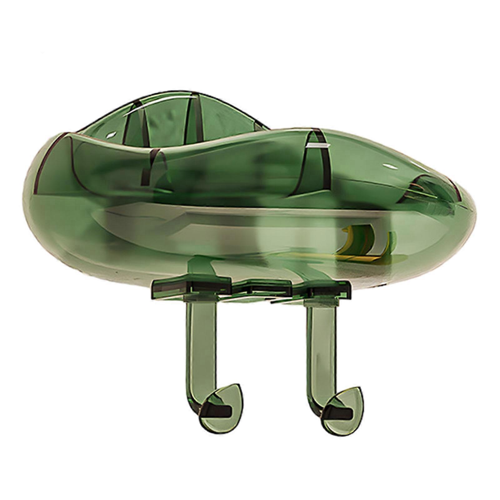 Clouds Shape Wall Mounted Soaps Rack Transparent Soaps Suction Rack for Bathroom