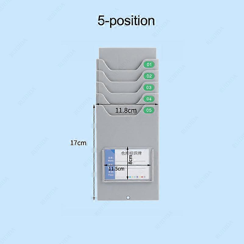 Time Card Holder Clock Cards Rack Clocking Plastic Stand for time Recorder Electronic Attendance Machine