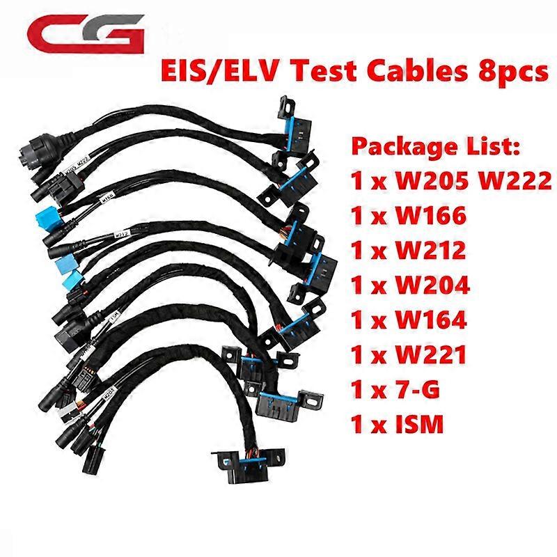 5pcs/Set EIS ELV Test cables W164 W166 W204 W212 W221 Works For DI MB Prog VVDI MB BGA EIS/ELV Maintenance Line Five in One