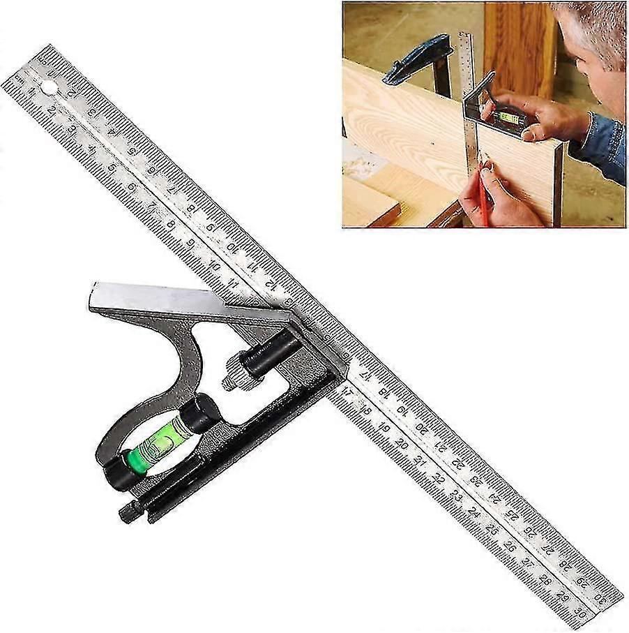 300mm Combination Square Combination Square 45 Multifunctional Combination Angle Ruler
