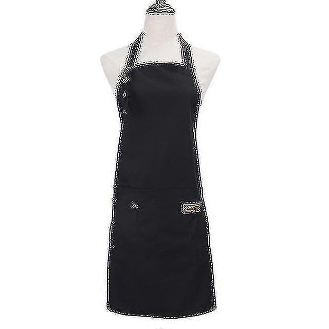Unisex Work Apron Canvas Apron Bib Adjustable Kitchen Apron--2