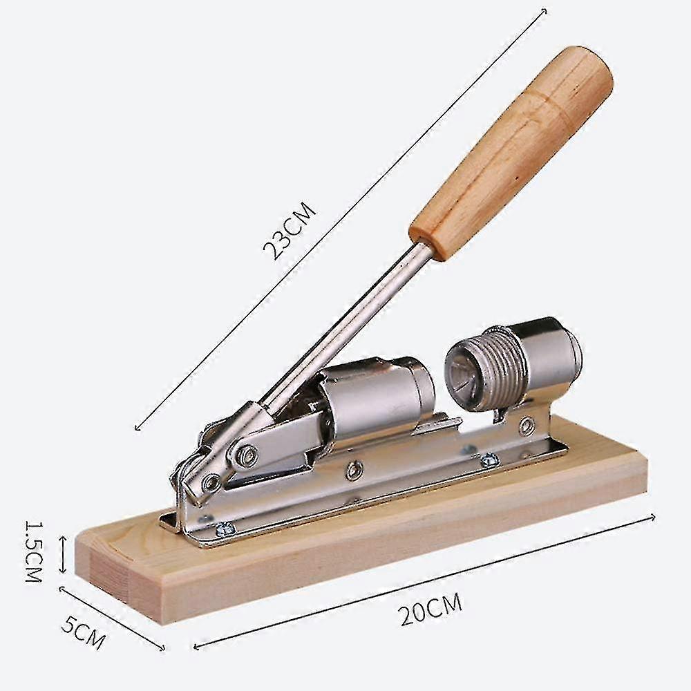 Manueller Nussknacker Nüsse Cracker Edelstahl Walnusszange Kastanienzange Nussknacker Zange Küche Nussöffner mit Holzfuß und Griff für Haselnüsse, Al