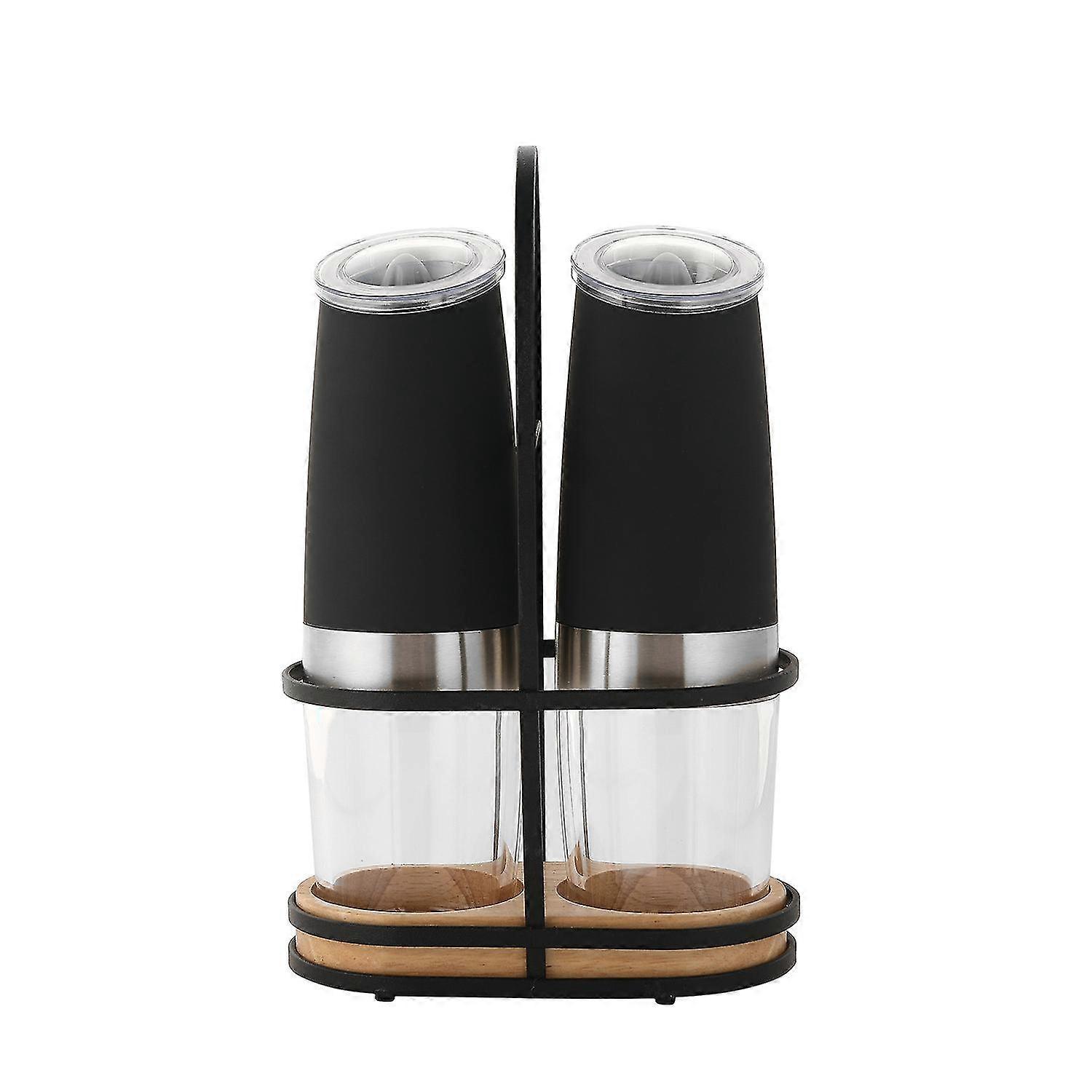 Electric Pepper Grinder 2 Pcs Stainless Steel Automatic Gravity Induction Kitchen Spice Grinder Tools