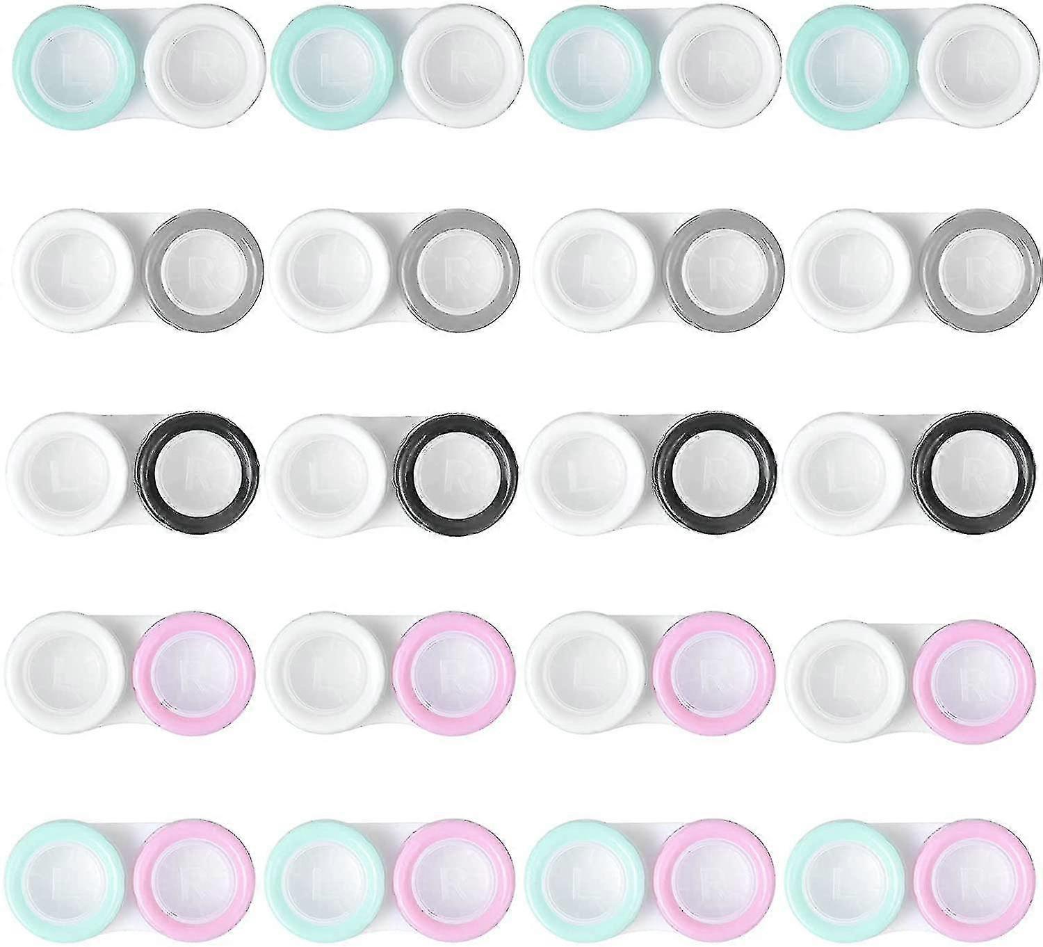 20pcs Contact Lens Case, Contact Lens Box, Lens Box, Portable Lens Case