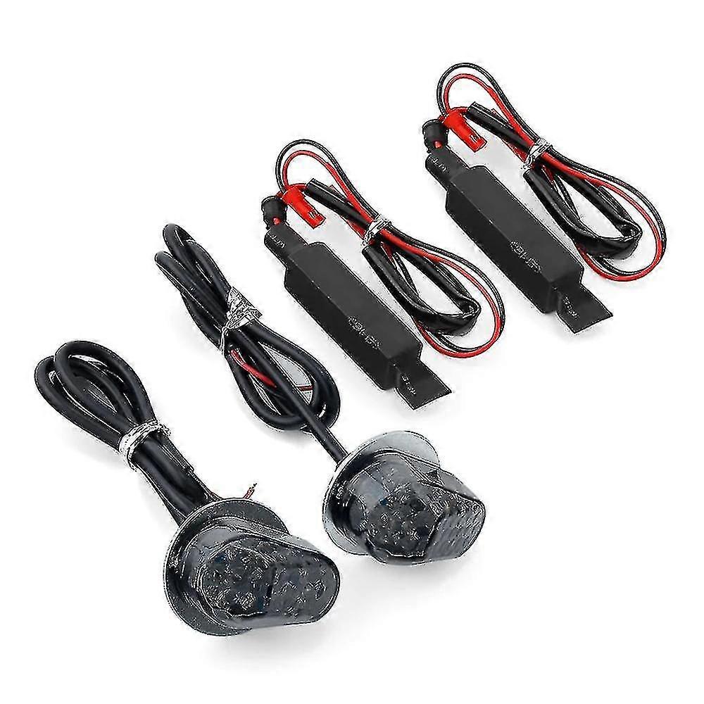 Pair Of Amber LED Mini Turn Signals For Yamaha YZF R6, R7, R1, R1M (2015-2023) – Clear Lens