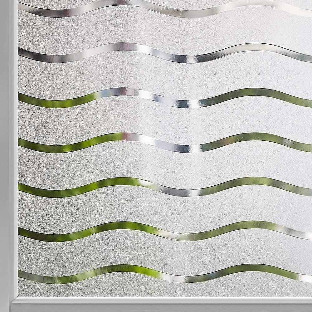 Frosted Window Film Wave Pattern 60x200CM