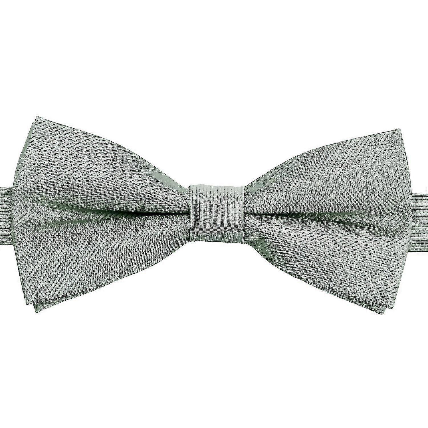 Nœud papillon pré-attaché Sage Plain Twill