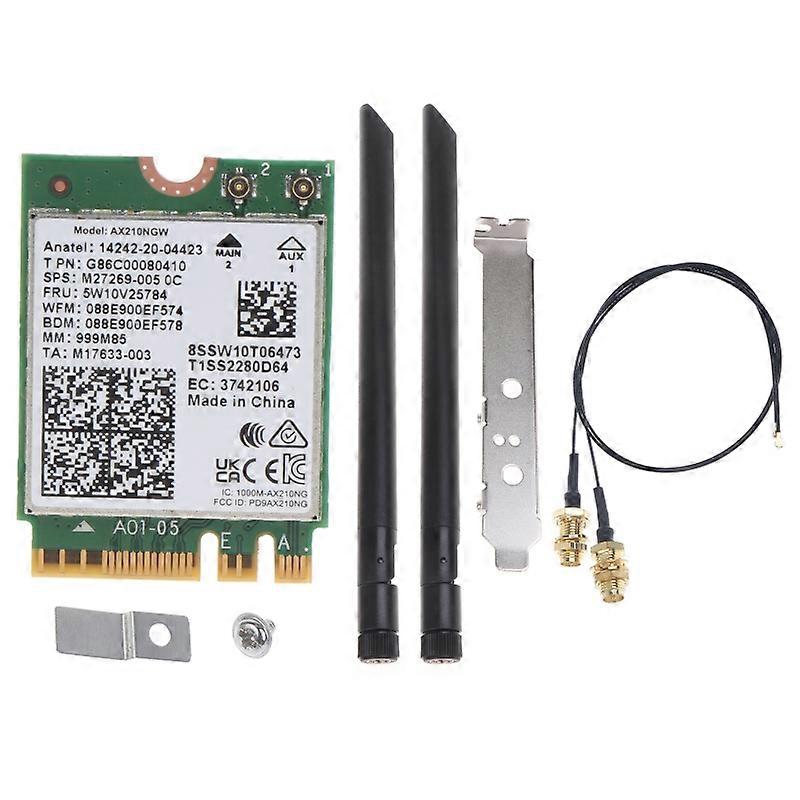 AX210 Wifi 6E Adattatore di rete wireless Bluetooth5.2 compatibile 5400Mb Tri-Band