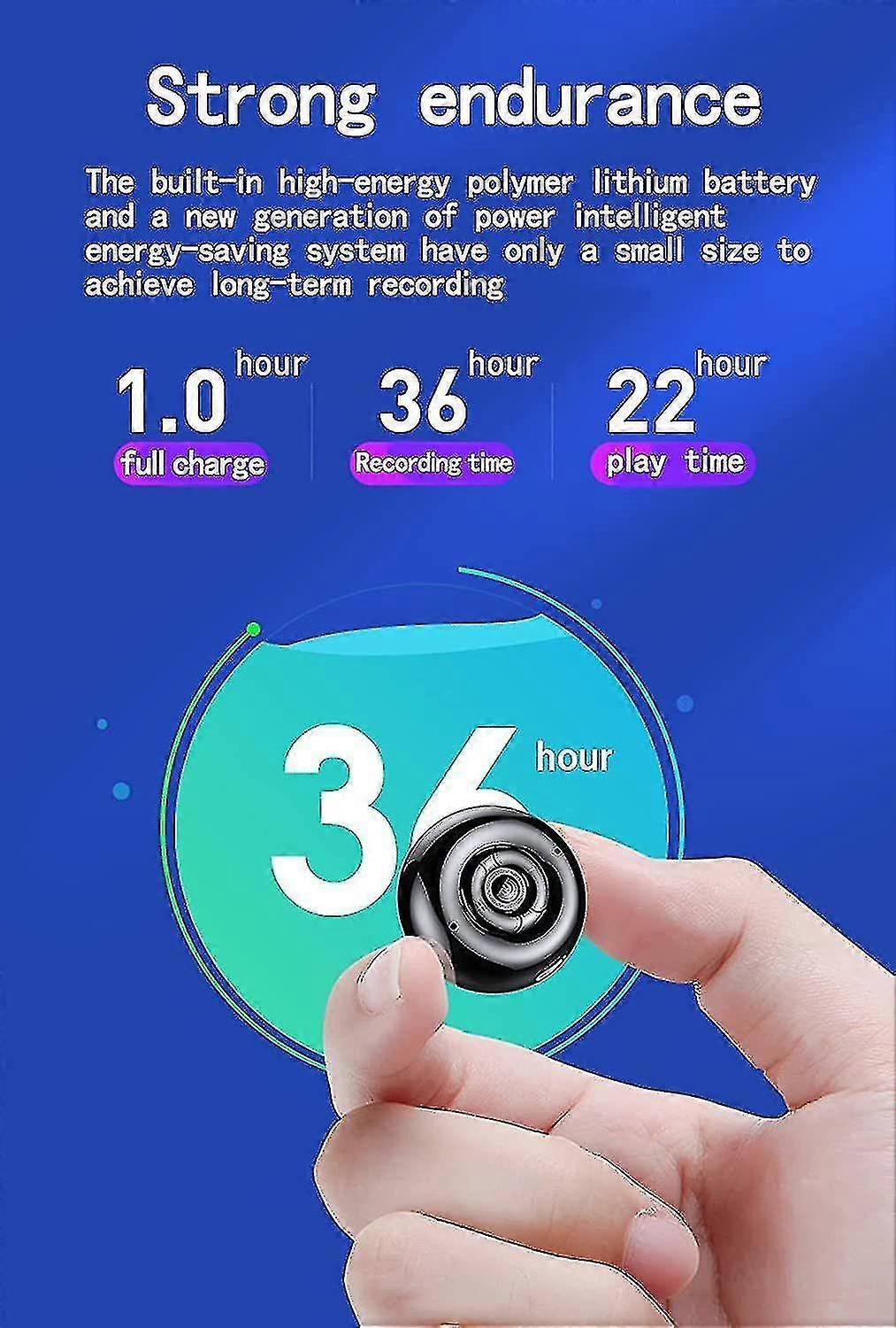 Mini Recorder, With Usb Rechargeable, Suitable For Courses, Meetings, Lectures, Meetings, Interviews-16gb(black)