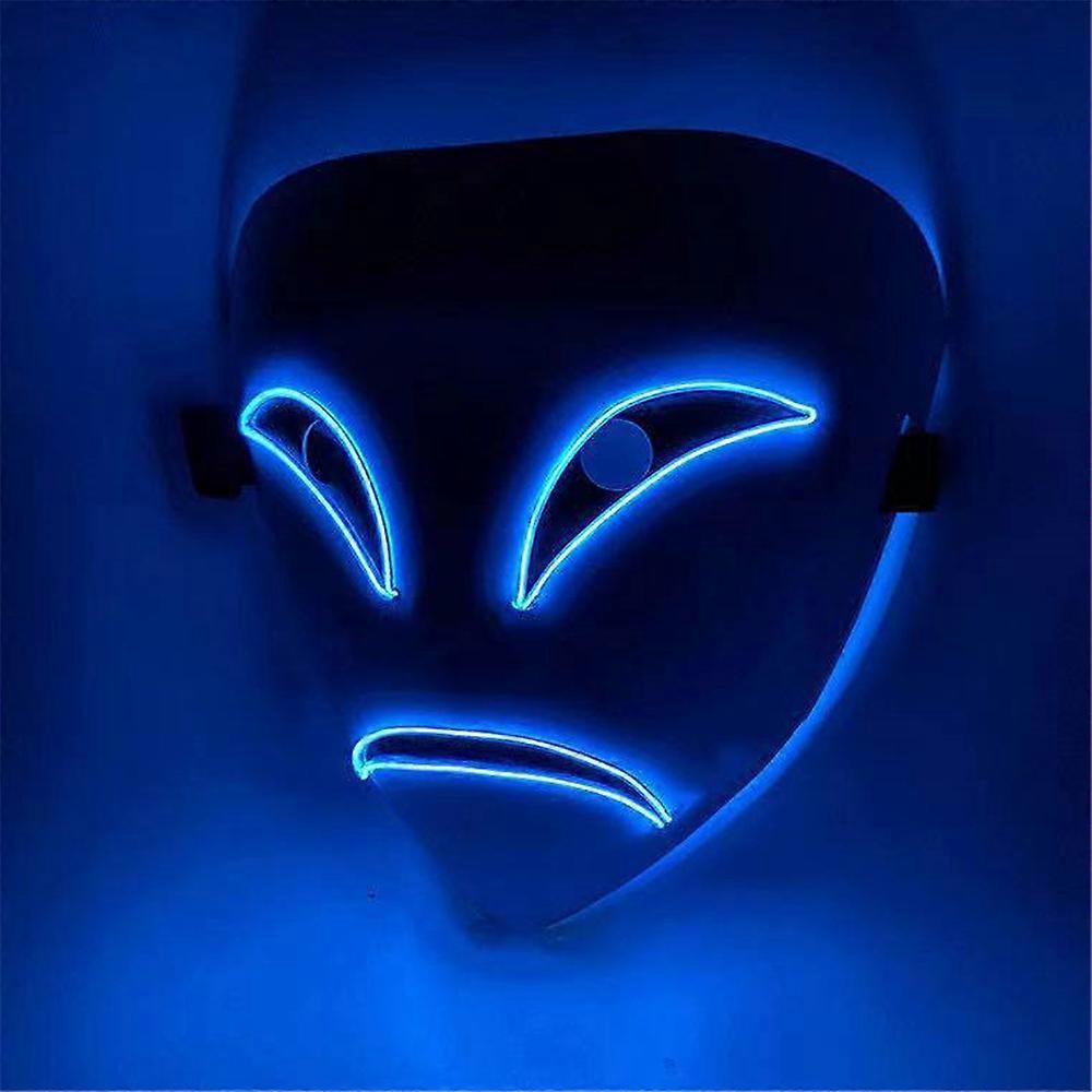 Halloween Party Props Scary Mask LED Light Up EL Wire Mask Cosplay Mask Horror Creepy Masks