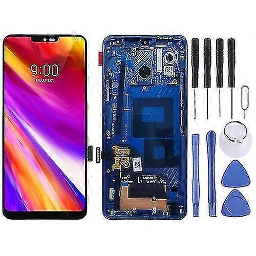 Replacement Lcd Screen Compatible With Lg G7 Thinq / G710 G710em G710pm G710vmp Digitizer Complete Assembly With Frame
