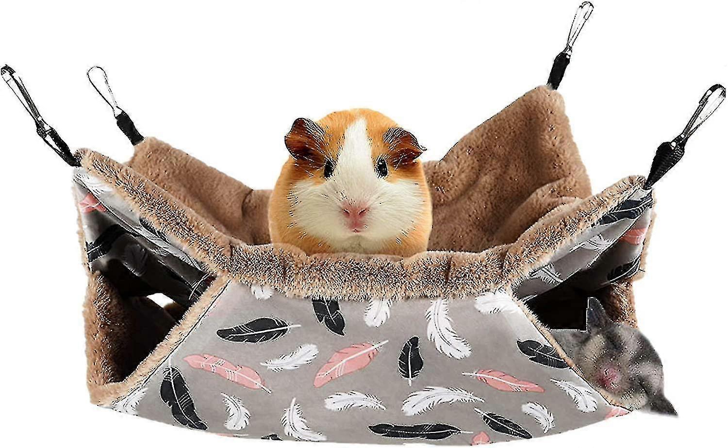 Small Pet Cage Hammock Hammock Small Animal Hammock Bedding (1pcs)
