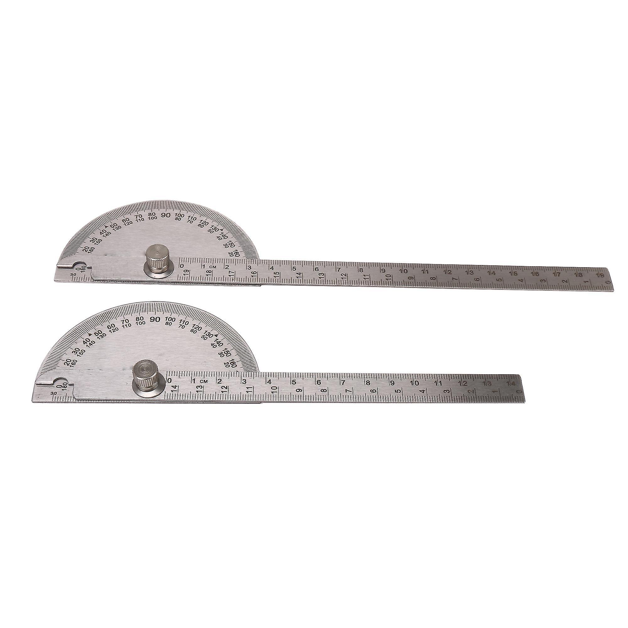 Protractors 0-180 Degree Round Head Protractor Craftsman Ruler Machinists Tool