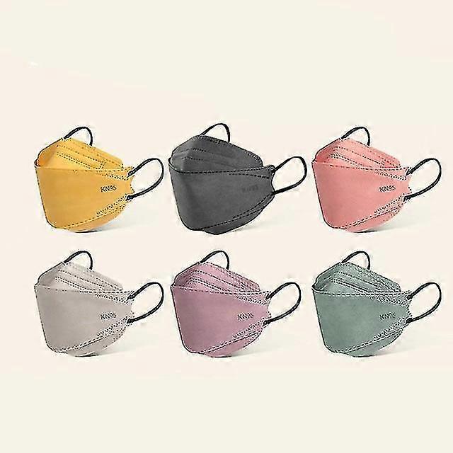 EVAGO Adult Mask(mixed Color)n95/kn95/p2/ffp2 Face Mask Ce 5-layer Protective Filter Efficiency95% Breathable Elastic Masks