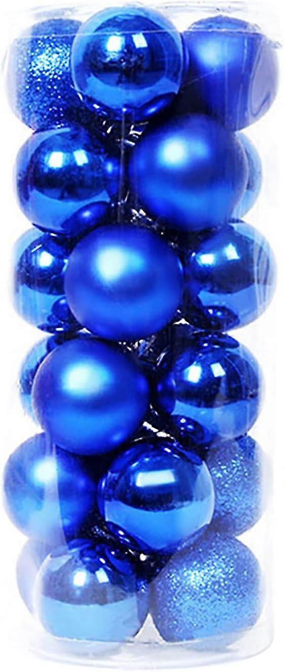 24個のクリスマスボールオーナメントクリスマスボールセットオーナメントマット光沢のあるクリスマスオーナメント2024クリスマスツリーボール118と互換性があります