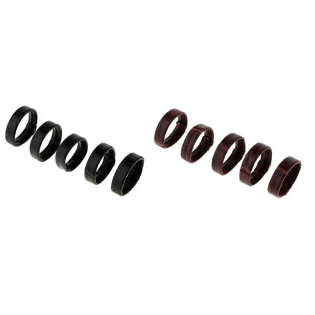 10x 24mm PU Leather  Watchband Retainer Clasp Ring Loop Fastener