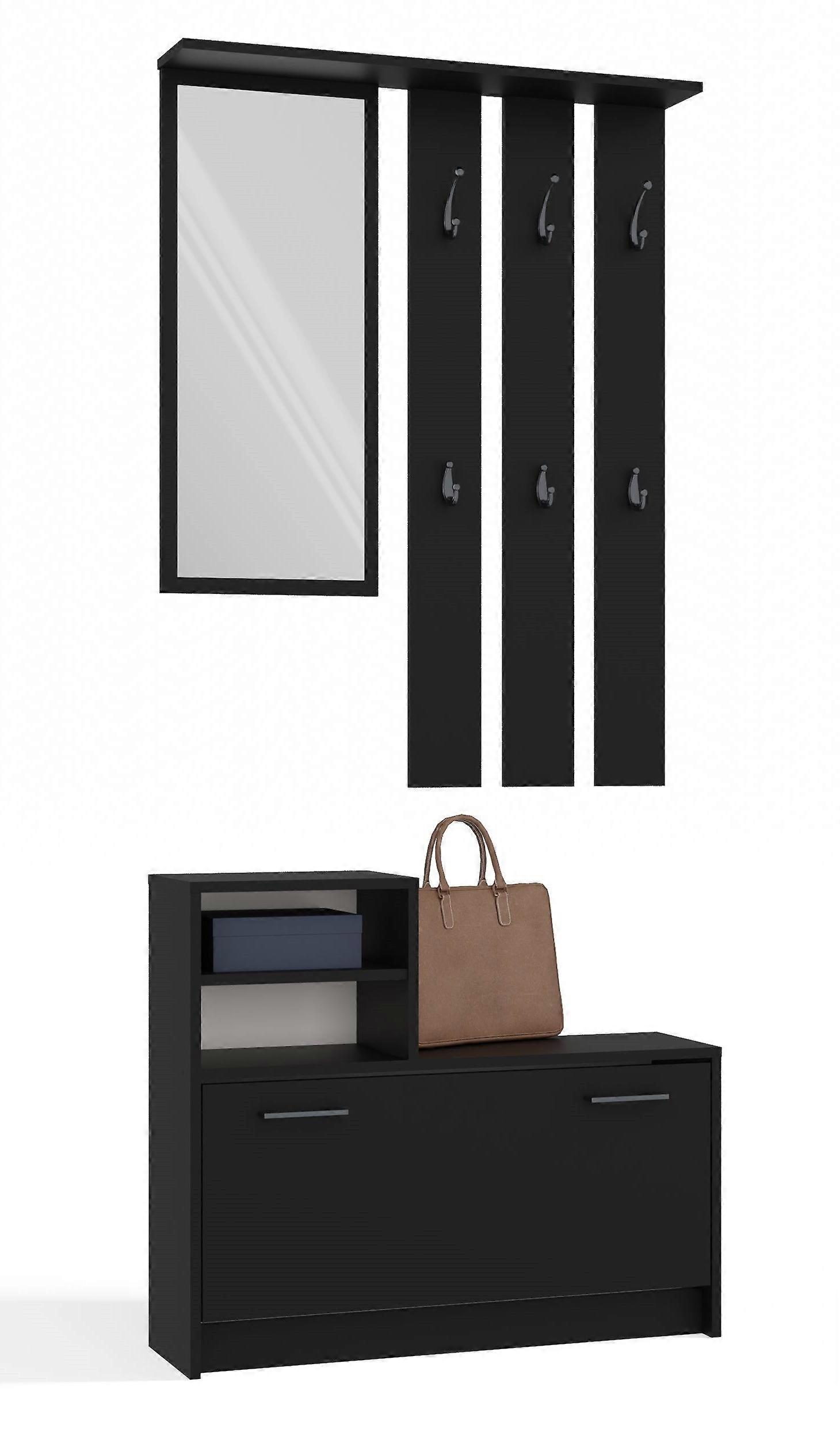 Vera Kleiderschrank - schwarz