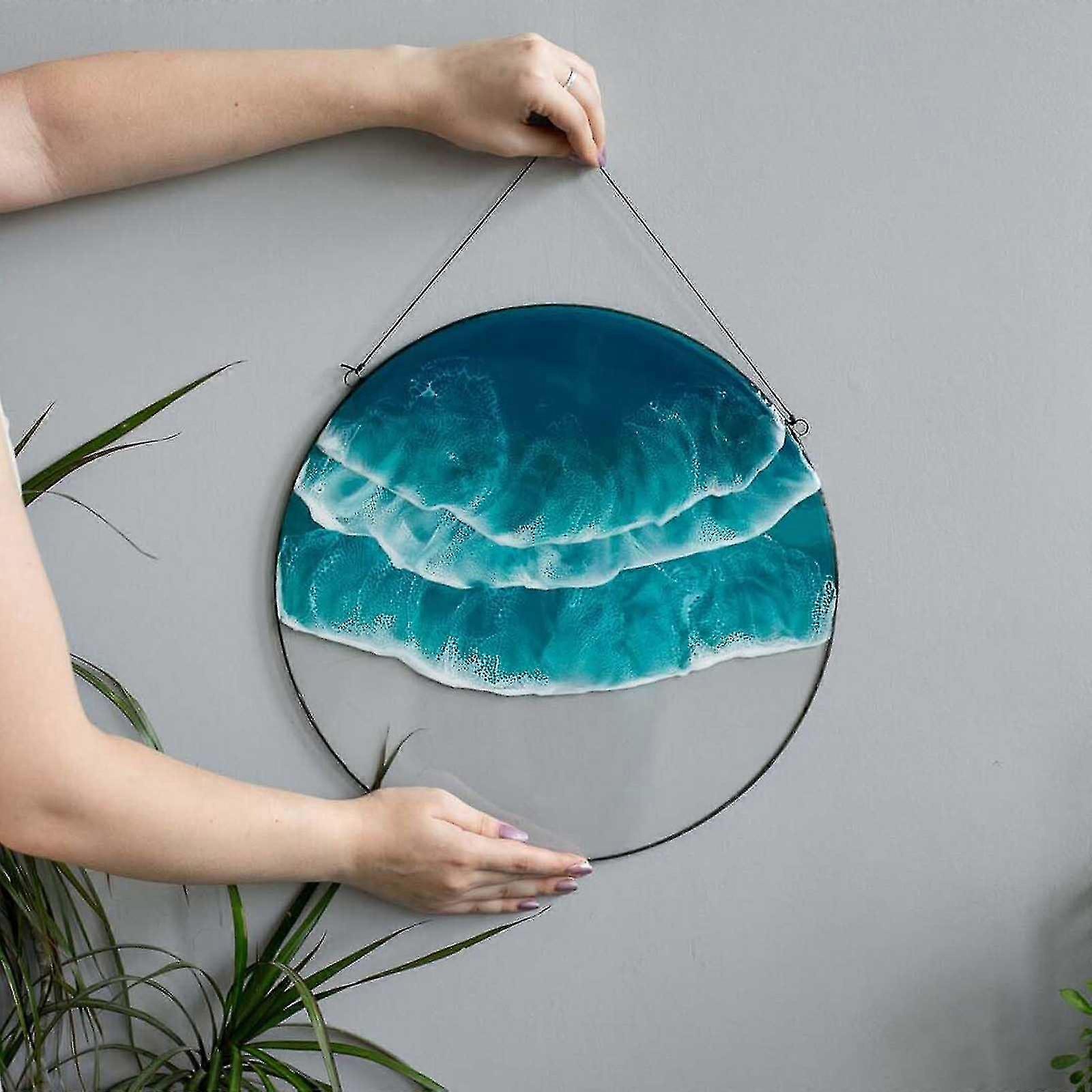 المحيطات موجة الجدار معلقة عالية الزجاج الملون نافذة لوحة الاكريليك الإنتاج