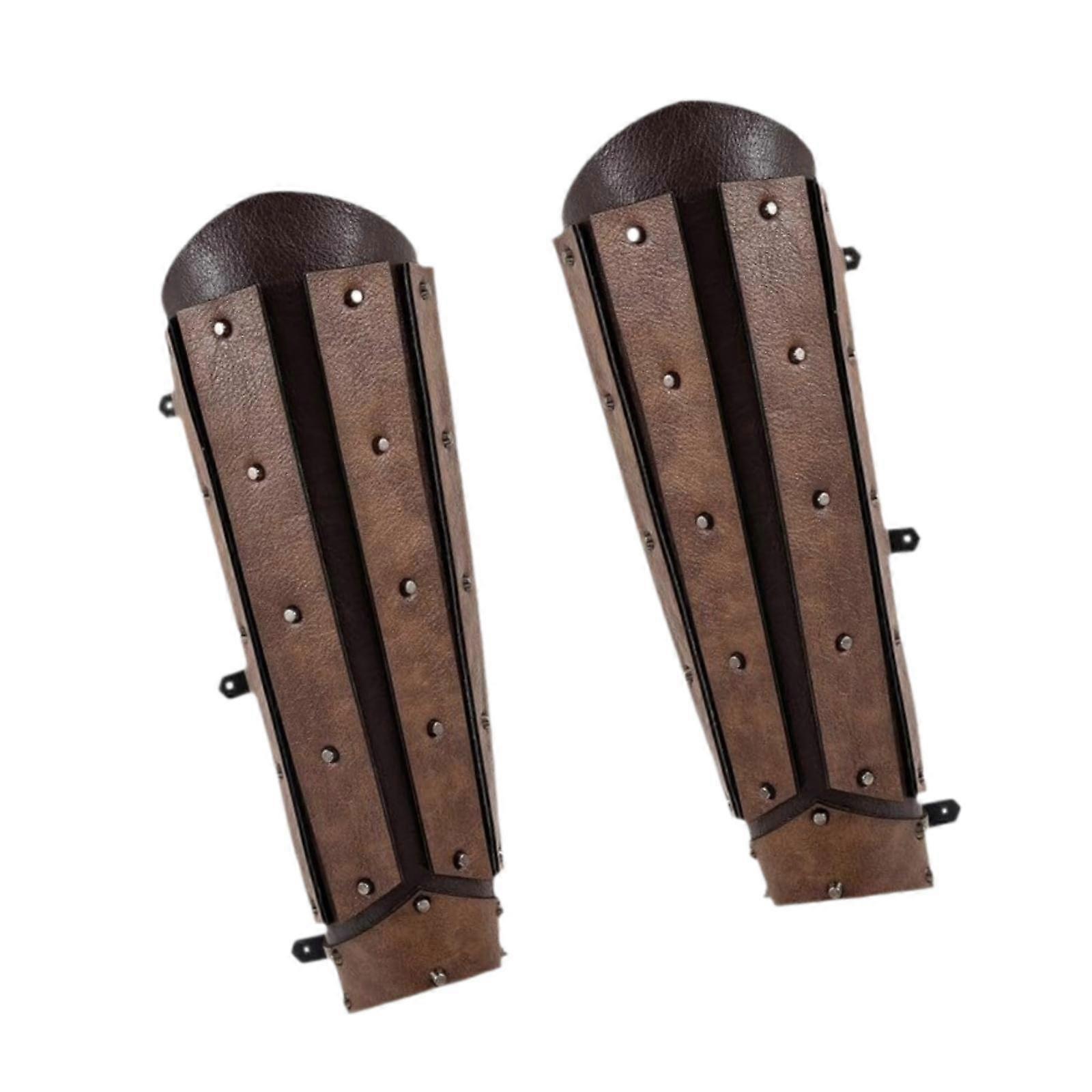 Pirat Boot Toppar Skor Överdrag Män PU för scenshow tema fest prestanda Brun