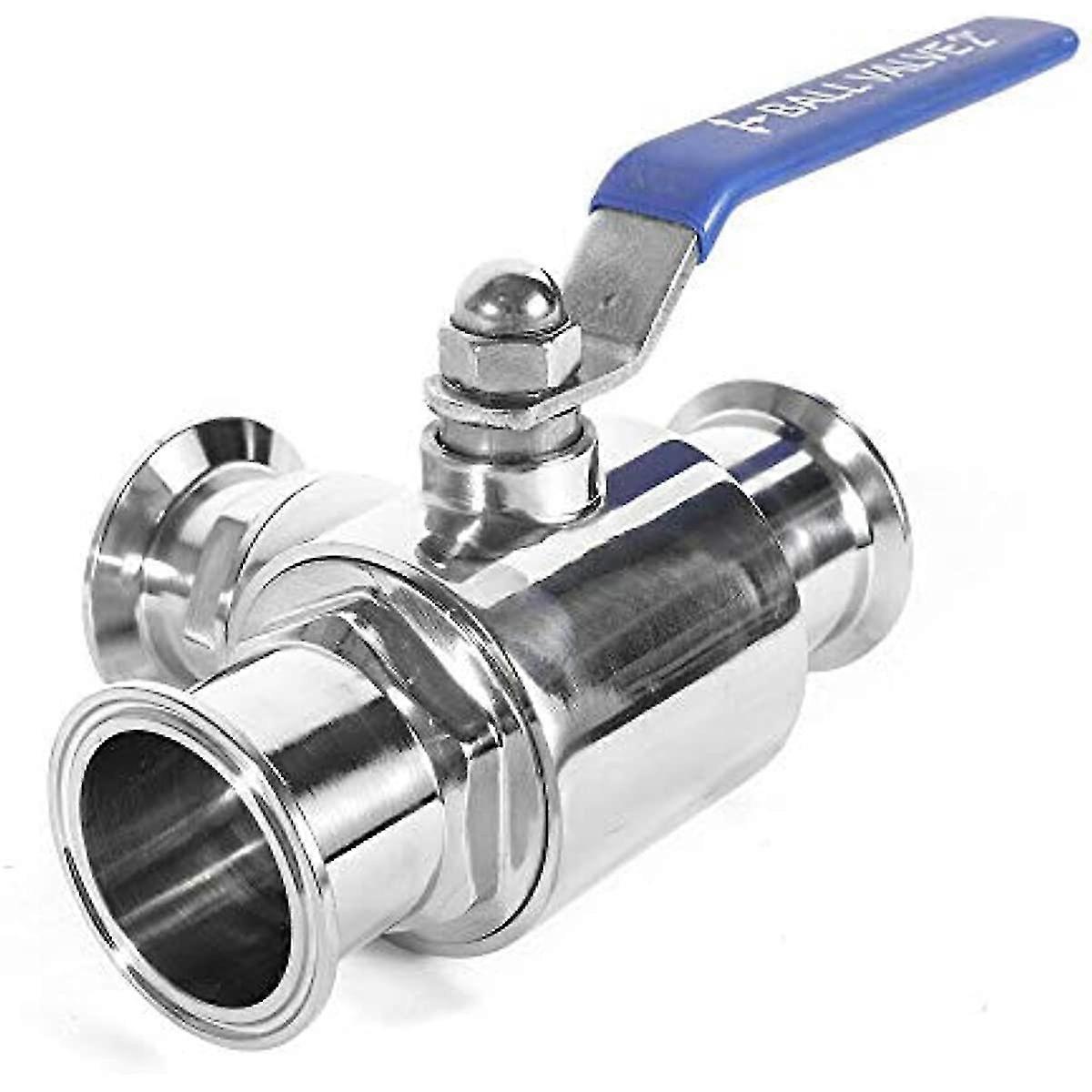 2 个 Tri Clamp Sus304 不锈钢 3 通卫生球阀自酿啤酒