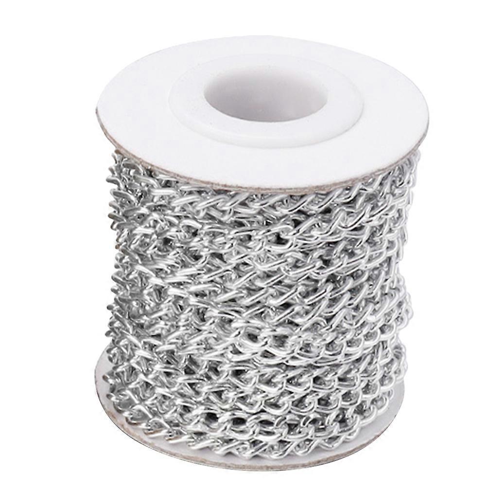 1 Roll Aluminium Chain Twisted Link Chains DIY Crafts Chain Bag Garment Chain